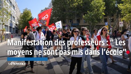 Manifestation des professeurs : “ Les moyens ne sont pas mis dans l’école”