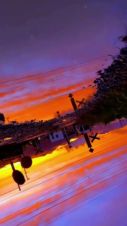 beautiful sunset view