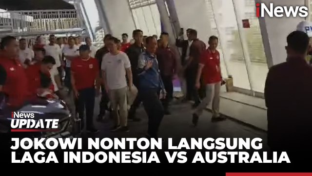 Jokowi Nonton Langsung Laga Timnas Lawan Australia di SUGBK Ajak Jan Ethes