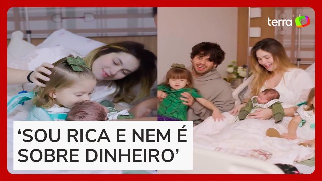 Virginia Fonseca mostra primeiras interações das filhas com José Leonardo: ‘Obrigada, Deus’