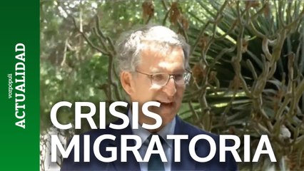 Feijóo carga contra el Gobierno por "no hacer nada" en la crisis migratoria