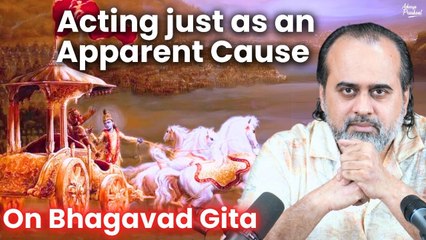 What is it to act just as an apparent cause ('Nimitt Maatr')? || Acharya Prashant, on Bhagavad Gita