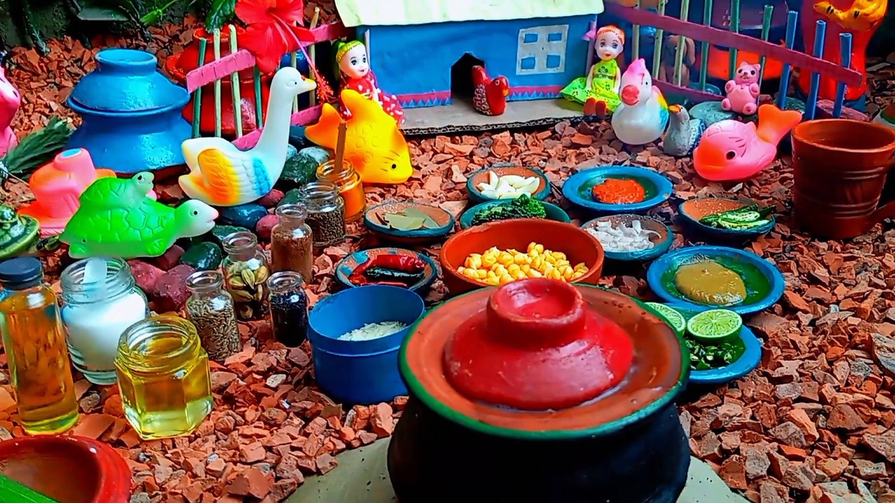 Miniature DAL CHAWAL  Plain Rice  Simple Dal Recipe mini cooking Minotis Kitchen