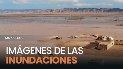 Así se ven las inundaciones en la zona desértica de Figuig en Marruecos