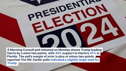 Kamala Harris Closes Gap With Trump In Florida; Ex-President Now Leads VP By Just 2 Points On Home Turf, Poll Shows