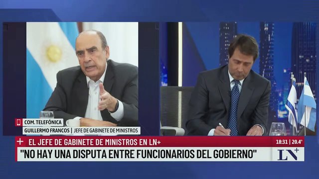 Francos remarcó sus diferencias con Santiago Caputo: Tengo un rol constitucional