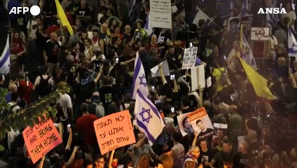 Israele, arresti e tensioni alla manifestazione per gli ostaggi