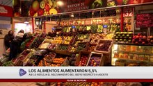 LOS ALIMENTOS AUMENTARON 5,5%