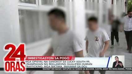 Télécharger la video: Mga opisyal na sangkot sa Lucky South 99, sinampahan ng reklamong qualified human trafficking; mga biktima, iniharap sa DOJ | 24 Oras