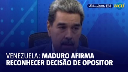 Maduro afirma 'respeitar' decisão de González Urrutia de se exilar na Espanha
