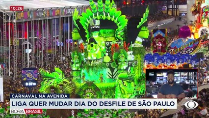 Liga quer mudar dia de desfile das escolas de samba em SP