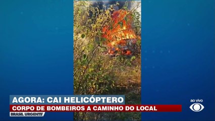 Helicóptero cai em Caruaru, em Pernambuco