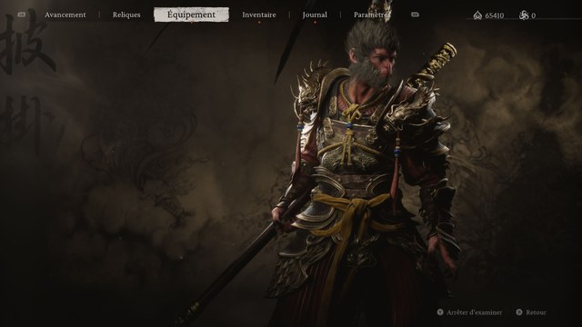 Black Myth Wukong : Position du set du Vieux singe