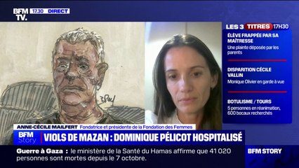 Dominique Pelicot hospitalisé: "On a besoin aussi de pouvoir entendre ce qu'il a à dire", affirme Anne-Cécile Mailfert (Fondation des Femmes)