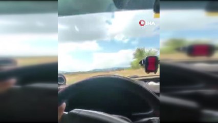 Telefonla Video Çeken Sürücü Kendi Kazasını Görüntüledi