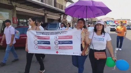 Realizan marcha por el Día para la prevención del Suicidio en Coclé