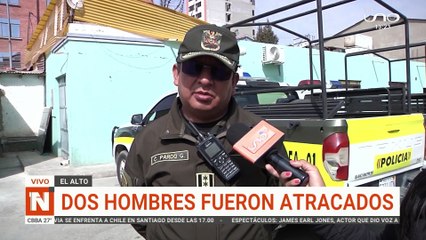 Dos hombres atracados en El Alto