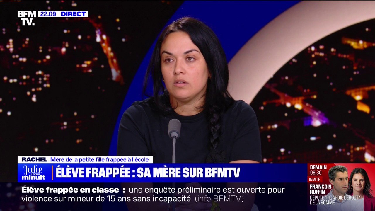"J'étais sous le choc": Rachel, mère de la fillette de 3 ans frappée par son institutrice réagit sur BFMTV