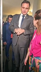 Rodrigo Pacheco, após abrir exposição dos 200 anos do Senado, fala em "situação alarmante" no país devido à seca e incêndios