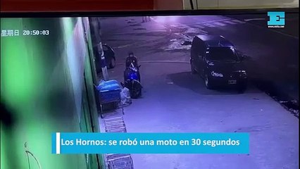 Los Hornos: se robó una moto en 30 segundos