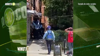 Reten de tránsito en Bello terminó en una pelea entre uniformados y un hombre