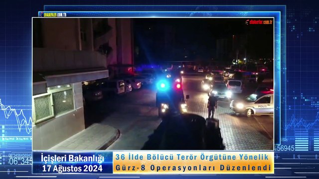 36 İlde Bölücü Terör Örgütüne Yönelik Gürz-8 Operasyonları Düzenlendi