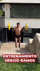 El entrenamiento de Sergio Ramos aprovechando el parón