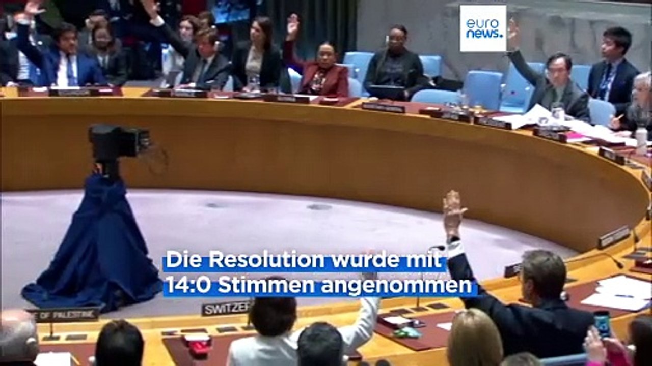 Der UN-Sicherheitsrat fordert zum ersten Mal einen Waffenstillstand in Gaza