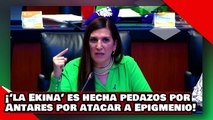 VEAN! ¡‘la Ekina’ es hecha pedazos por Antares por atacar a AMLO y a Epigmenio Ibarra con calumnias!