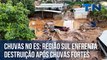 Chuvas no ES Região Sul enfrenta destruição após chuvas fortes