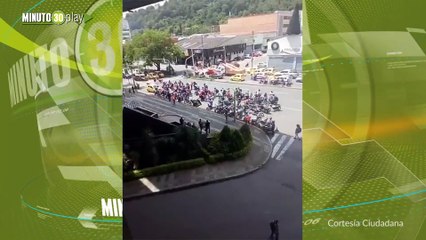 Domiciliarios en Medellín salieron a protestar