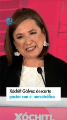 Xóchitl Gálvez descarta pactar con el narcotráfico para garantizar paz en México