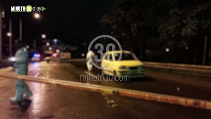 Mataron a  pasajero dentro de un taxi en Medellín