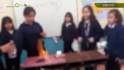 Impactante Momento en el que se queman los niños y la profesora en el colegio en Itagüí