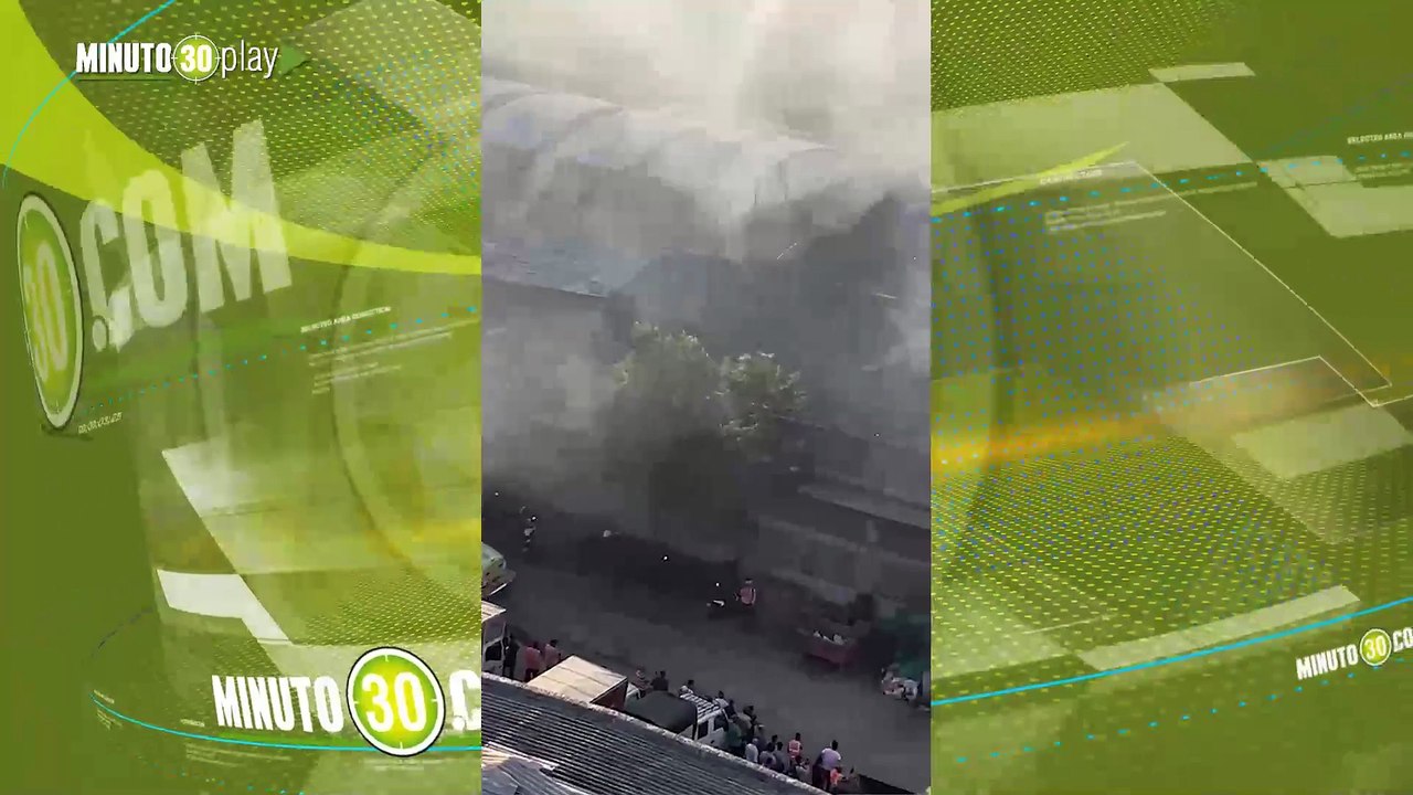 Hay demasiado humo por Guayabal porque se está...