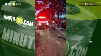 Terrible accidente de tránsito en la autopista por