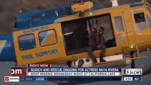 Búsqueda y rescate en curso para la actriz Naya Rivera