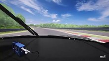 Blackrock track simulation in a Porsche