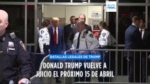 La Justicia permitirá a Trump pagar la mitad de su fianza por la causa civil que tiene abierta