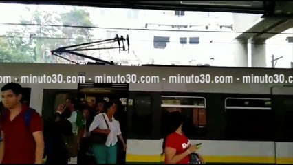 05-04-18 Asi fue captado el incidente de esta manana en catenaria del Metro de Medellin