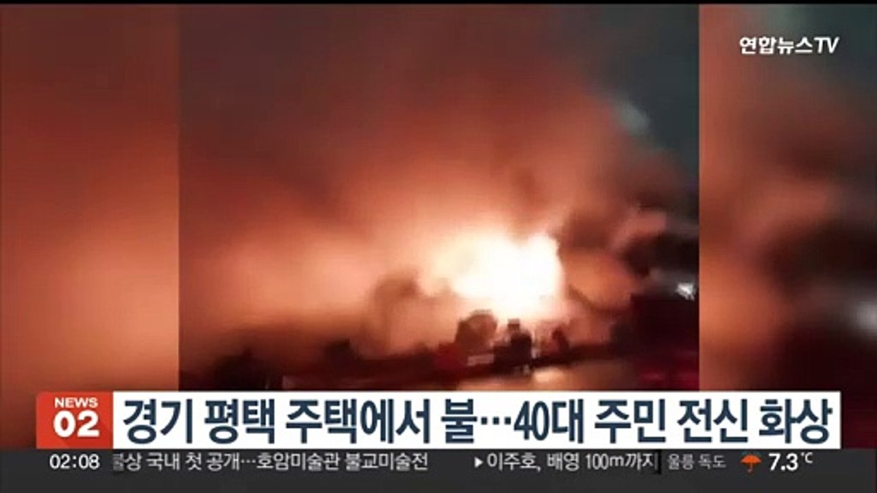경기 평택 주택에서 불…40대 주민 전신 화상
