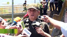 23-04-19 En los puentes de Medellín, la Policía sensibiliza a las personas para combatir el hurto