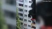 #VIRAL: Niños saltan desde edificio en llamas en Francia para salvar su vida