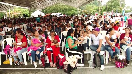 03-08-18  Mas de dos mil mamas lactantes hicieron parte de la Lactaton en Medellin