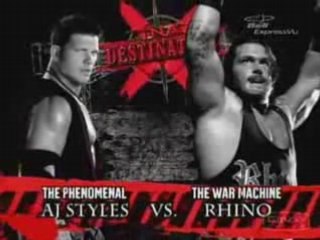 Rhino vs Aj Style (Elevation  Match)