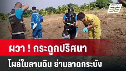 ผวา ! กระดูกปริศนาโผล่ในลานดิน ย่านลาดกระบัง   | โชว์ข่าวเช้านี้  |  26 มี.ค. 67