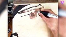 #OMG: Este artista talla retratos de famosos en madera