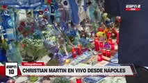 Los fanáticos del #Nápoli lloran por la muerte de Diego #Maradona, su máximo ídolo