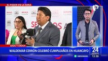Junín: Waldemar Cerrón celebró su cumpleaños en Huancayo