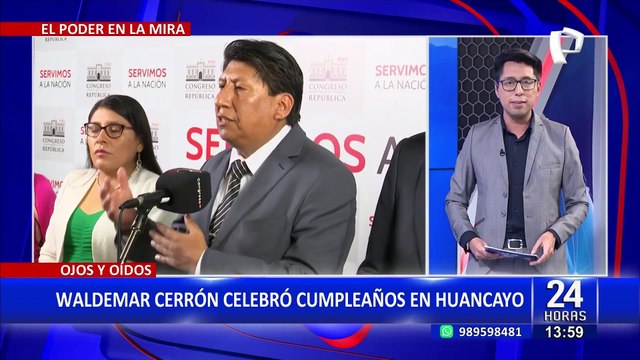 Junín: Waldemar Cerrón celebró su cumpleaños en Huancayo
